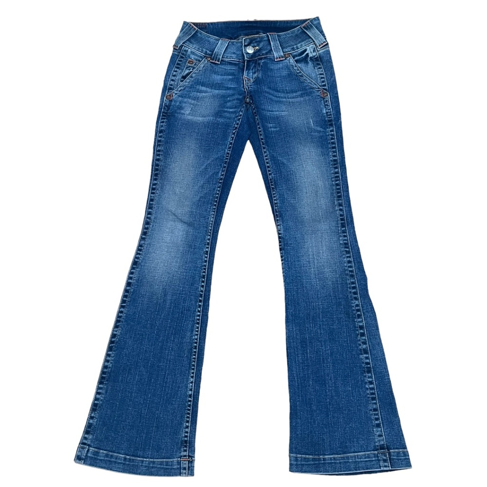 True Religion Women Jeans Flare Blue Size 27